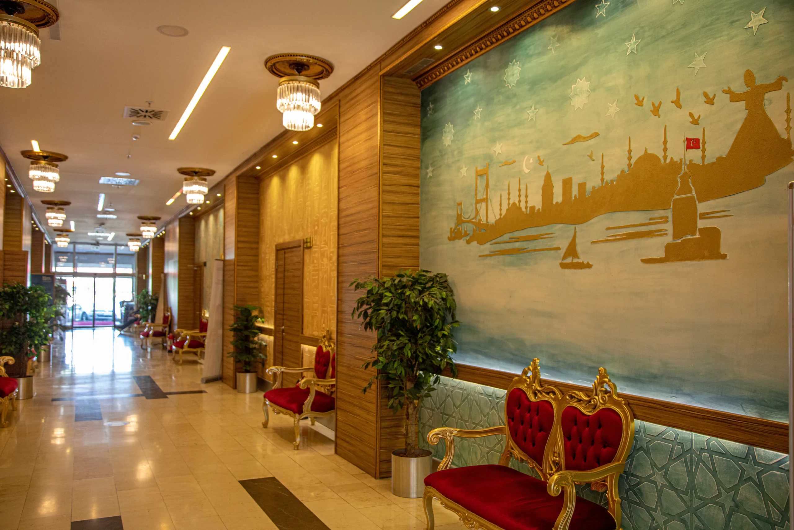 Lobby of Yesilkoy Medical Center